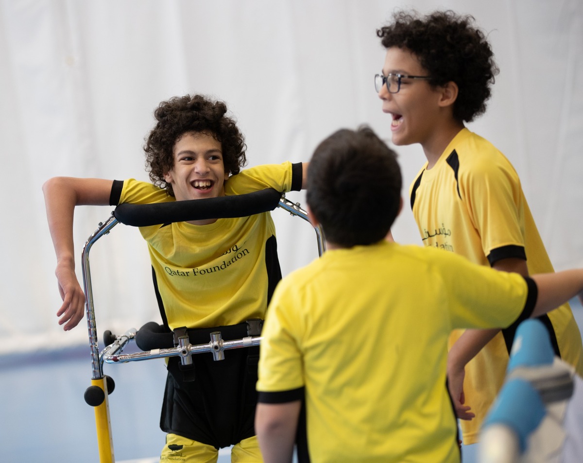 File photo of children participating in the Ability Friendly Program of Qatar Foundation