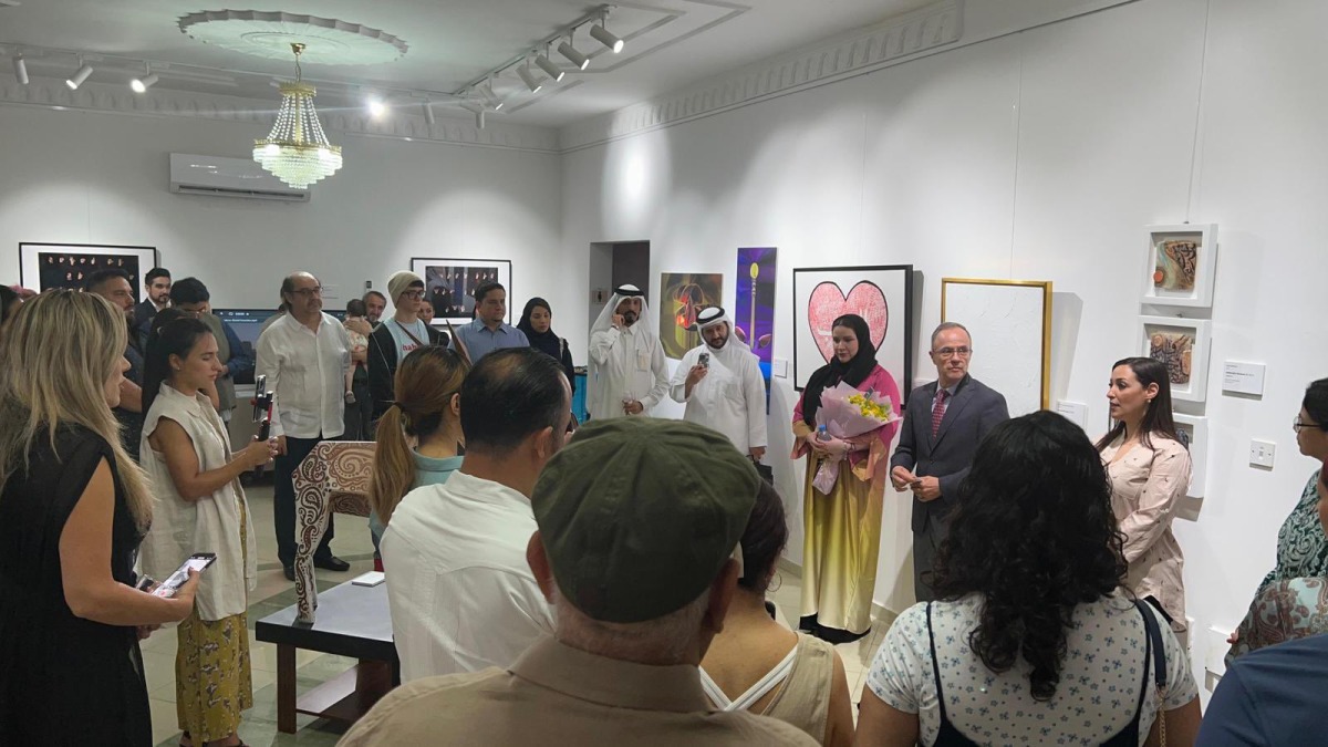 Participants during the ‘Words Bridge Between Arabic and Spanish’ exhibition.