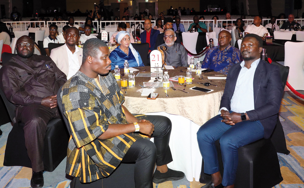 Diplomats from various African countries during the ‘African Night of Laughter’ at the Holiday Inn Hotel in Doha. Pic: Salim Matramkot/The Peninsula