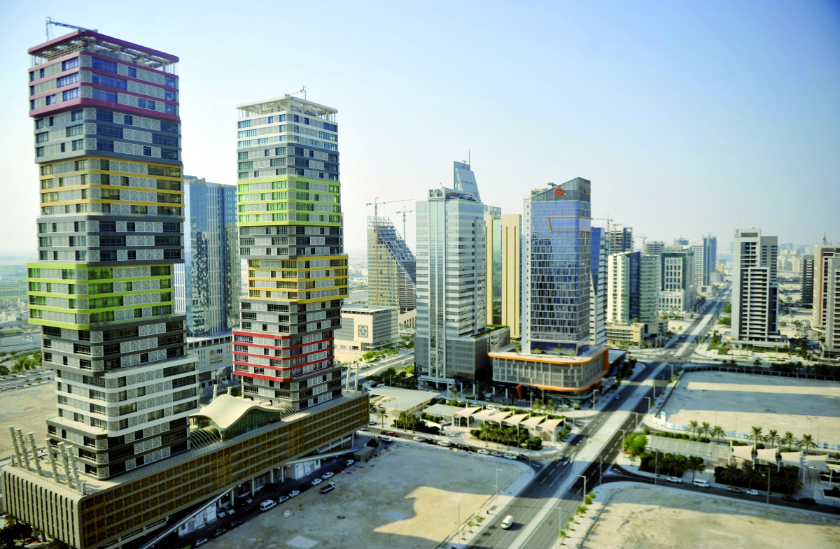 A file photo of the view of Lusail's financial district in Qatar