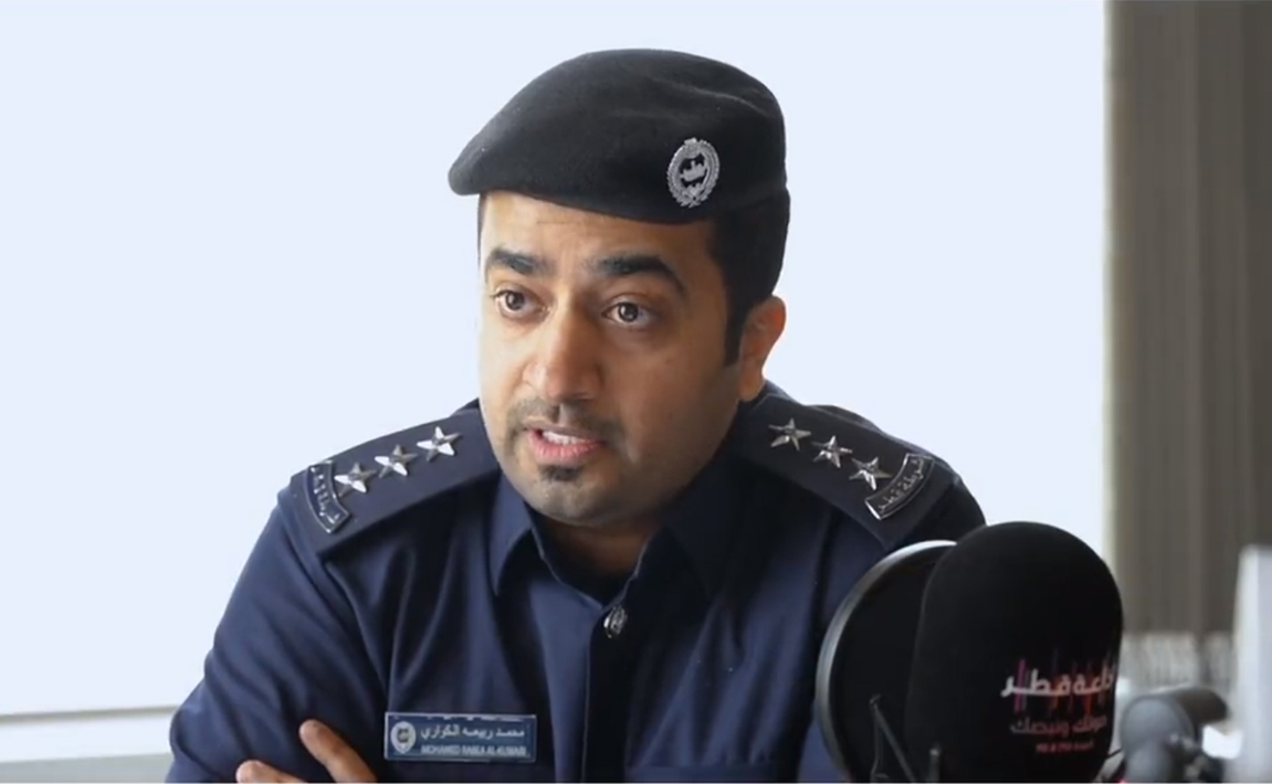 Captain Mohammed Rabiah Al Kuwari, officer in the Violations Department of the General Traffic Department