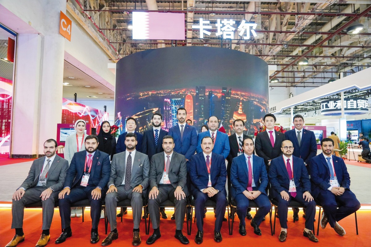 Ministry of Commerce and Industry Undersecretary, H E Sultan bin Rashid Al Khater with Qatari delegation and participants during the 23rd edition of the China International Fair for Investment &Trade.