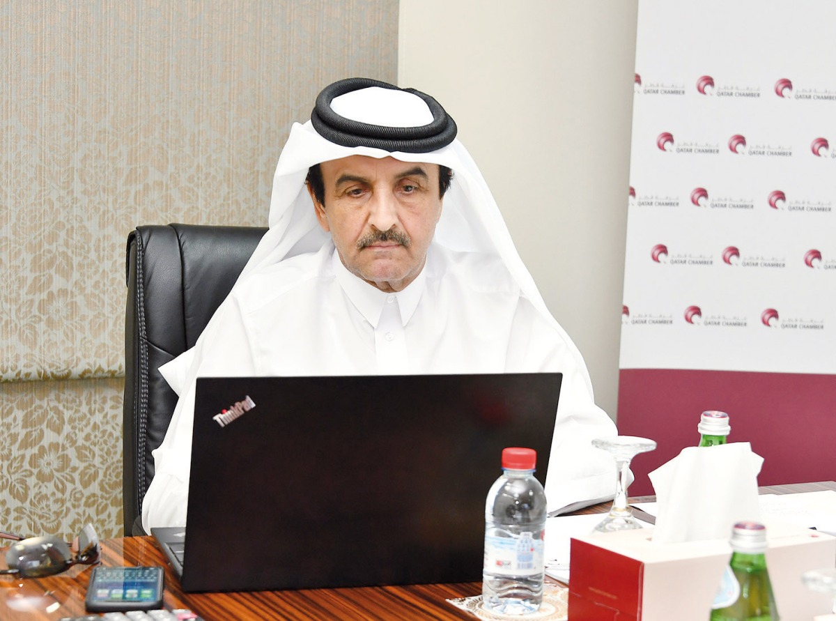 Dr. Khalid bin Klefeekh Al Hajri, QC board member during the meeting.