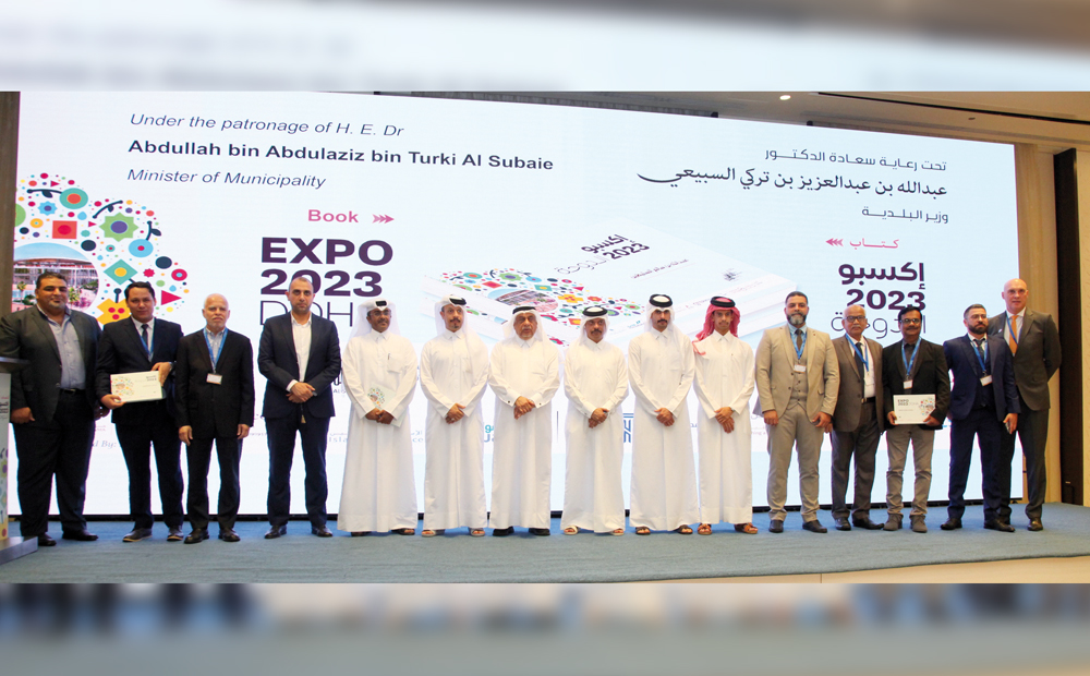 Dignitaries and representatives of sponsors at the book launch event. 