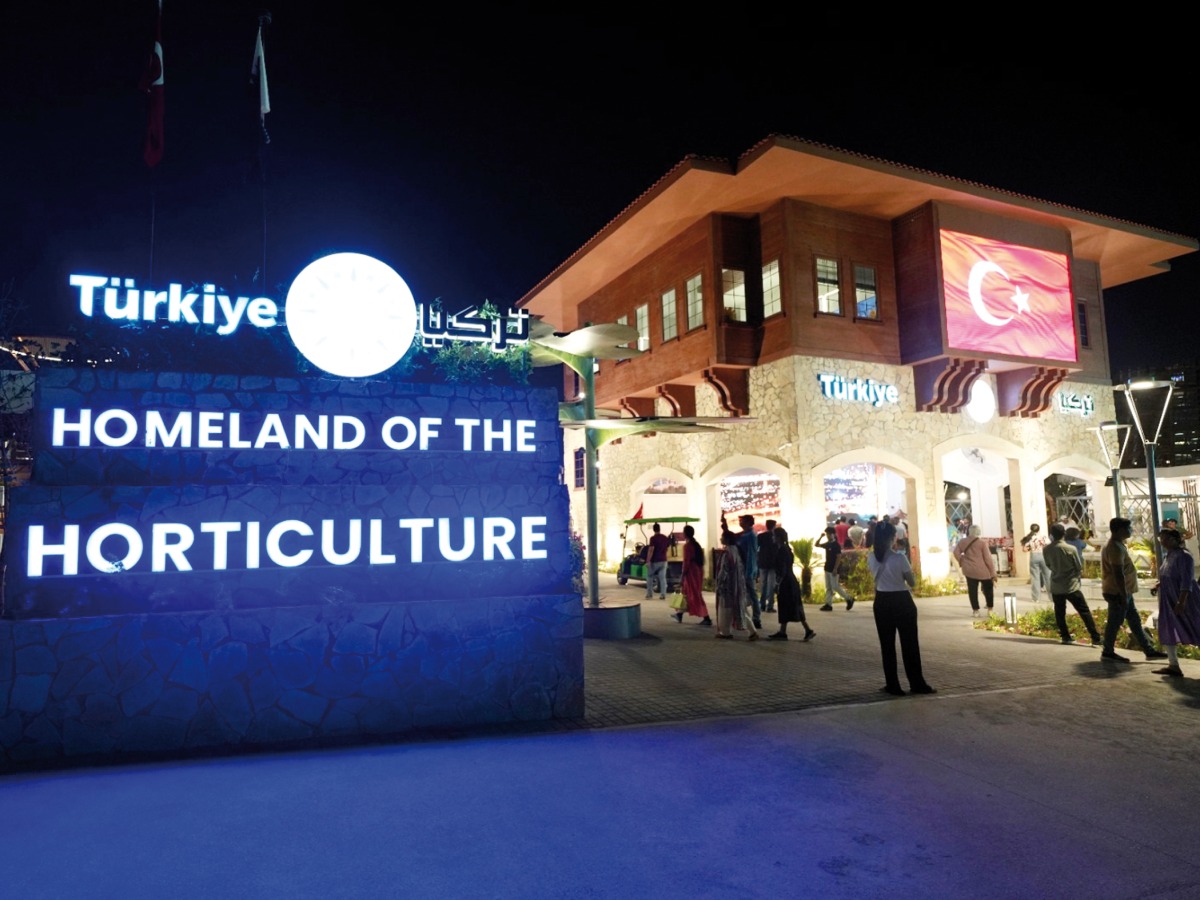 Visitors at the Turkish pavilion at Expo 2023 Doha. 