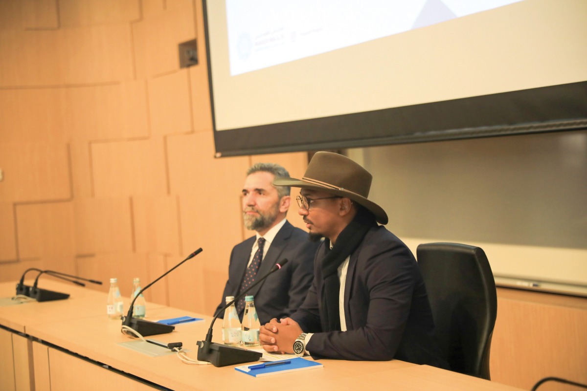 Dean of College of Islamic Studies at HBKU Dr. Recep Şentürk giving his lecture at the event.