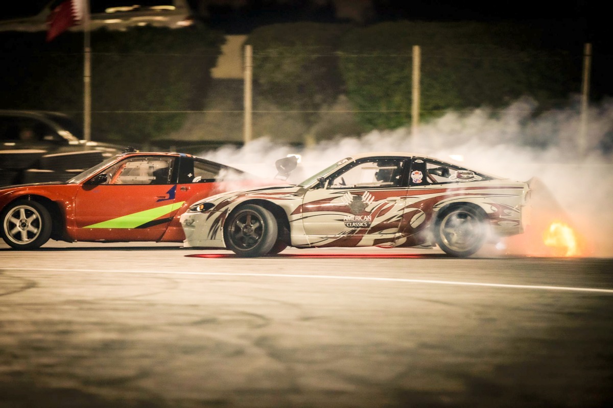 A file photo of action at a Qatar Drift Championship round last season.  