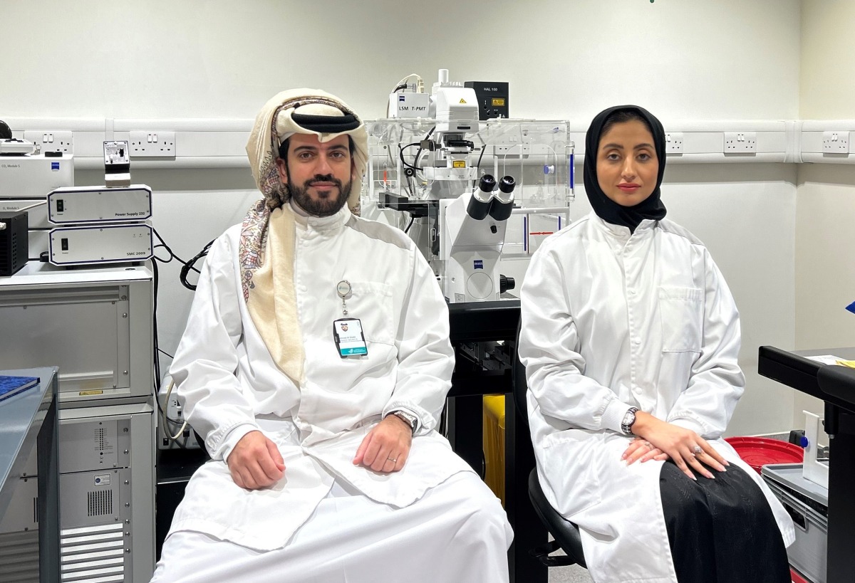  Fatima Al Ali  (right) and Ahmad Al Shaibi. 