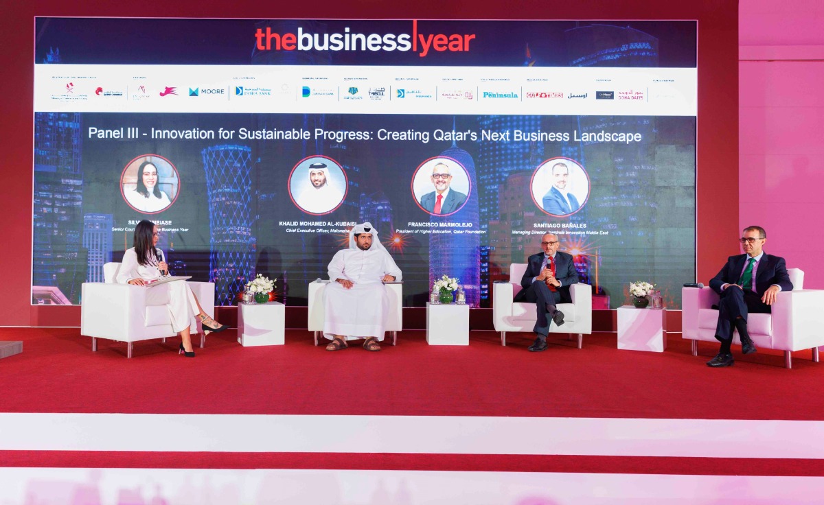 Experts during the panel discussion at the Qatar Investment Conference 2023.