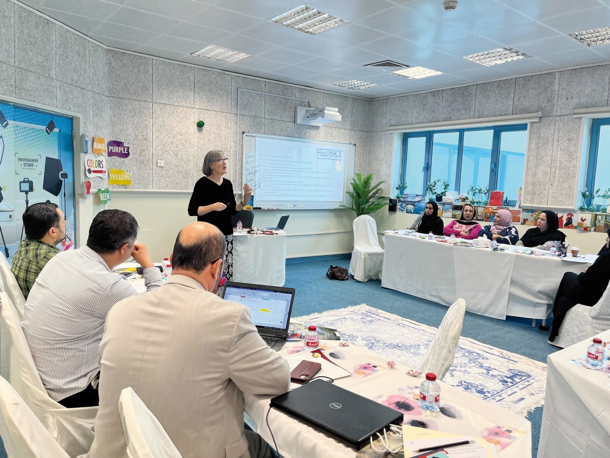 Dr. Susan Rumann conducting a training session.