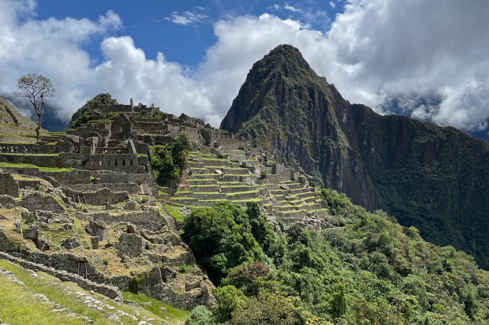 General view of the ancient Inca citadel of Machu Picchu in the Urubamba valley, taken on April 21, 2023. (Photo by Mariana Suarez / AFP)