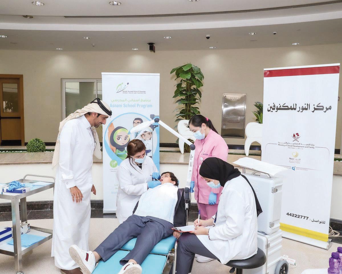 Dental experts at work during one the awareness events.