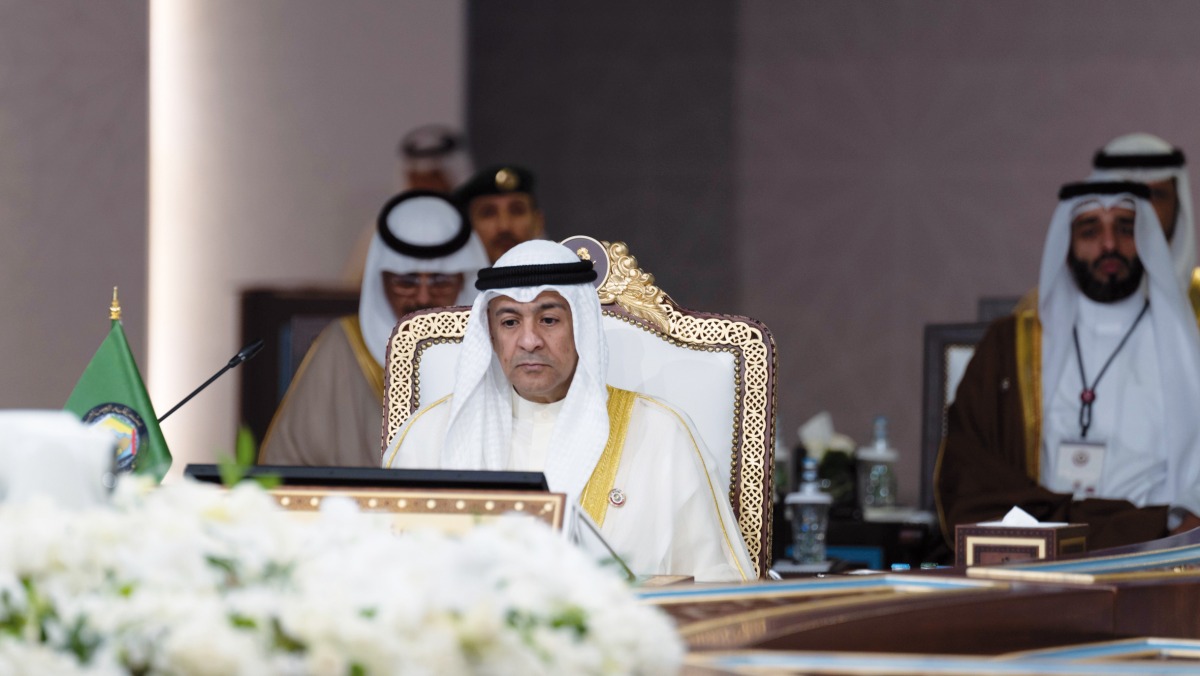 GCC Secretary-General H E Jasem Mohamed Al Budaiwi attending the 44th Gulf Cooperation Council (GCC) summit in Doha yesterday.