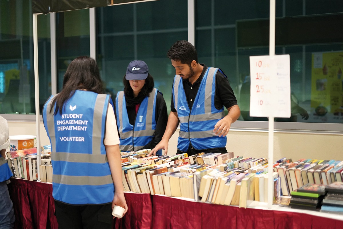 Student volunteers during the Charity Week.