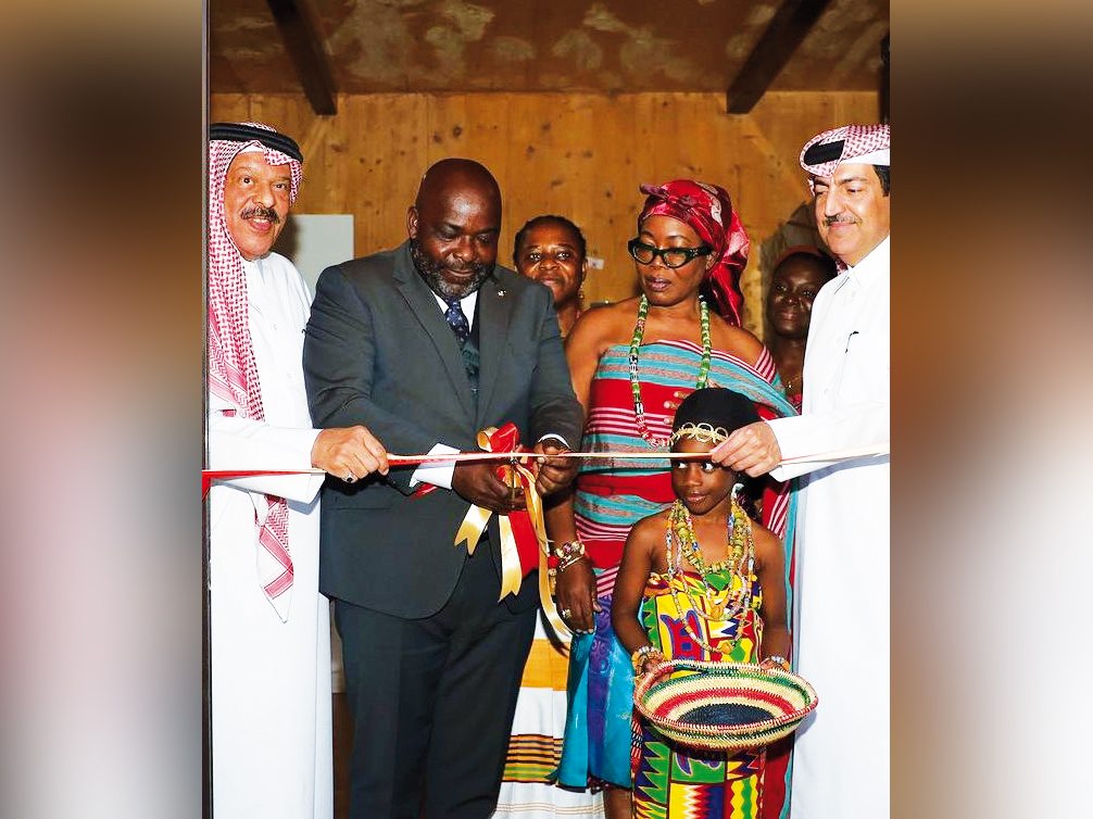 Ghana’s Deputy Minister for Trade and Industry Hon Michael Okyere Baafi (second-left), Expo 2023 Doha Commissioner General  Ambassador Bader bin Omar Al Dafa (left), GEPA CEO Osafohene Dr. Afua Asabea Asare (second right) and Expo 2023 Doha Secretary General  Mohammed Al Khouri (right) at the event yesterday. 