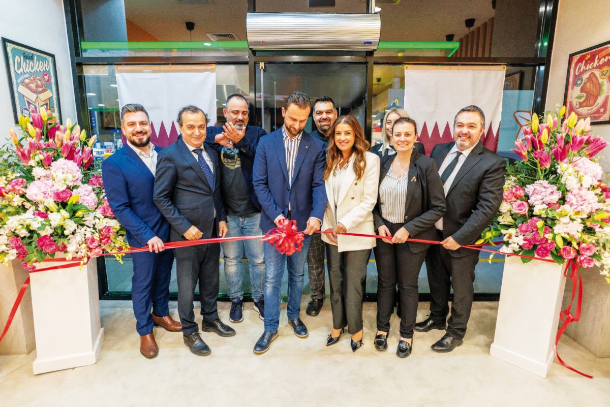 Officials inaugurating Mighty Chicken Restaurant’s first branch in Al Waab area.