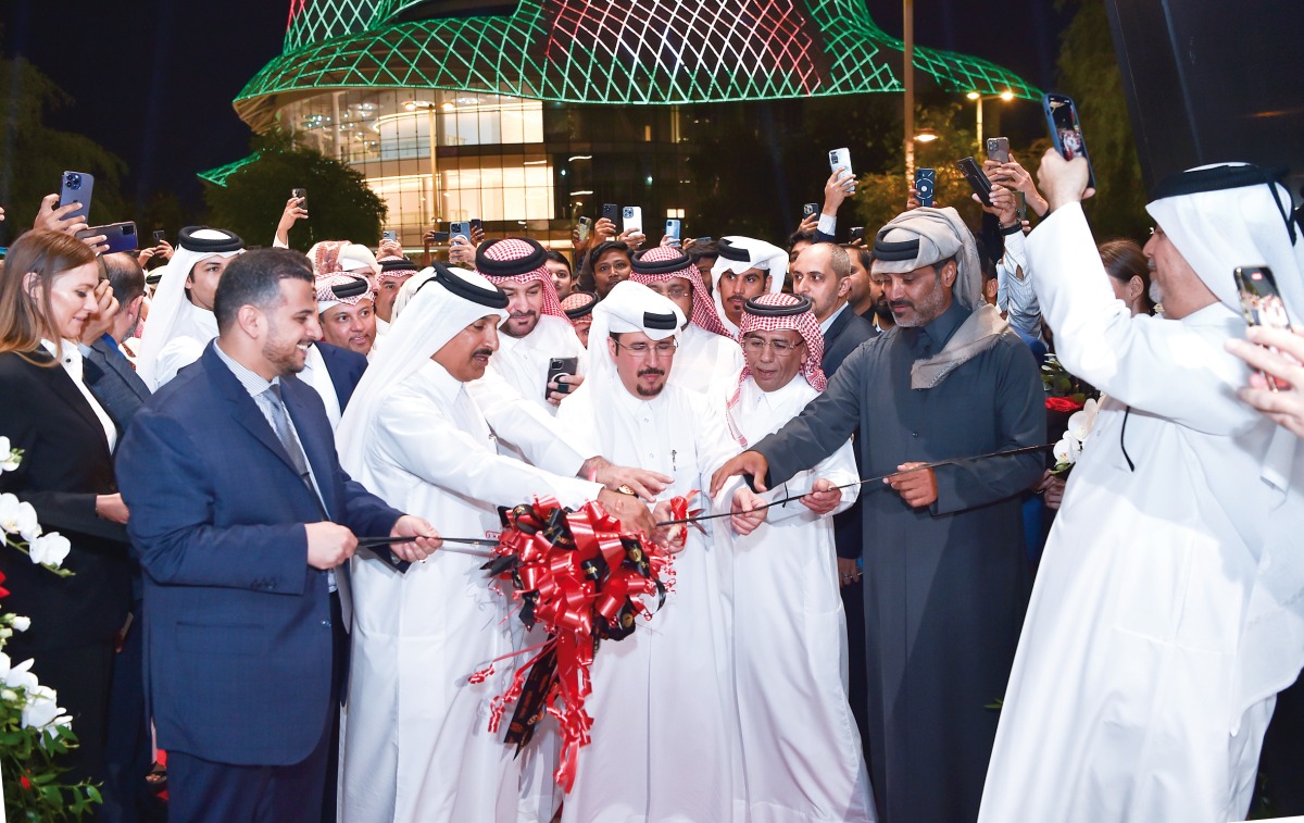 Officials during the opening of Baladi Premium in Lusail.