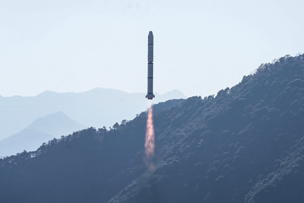 A Long March-2C rocket, carrying the Einstein Probe satellite, lifts off from the Xichang Satellite Launch Center in Xichang, in southwestern China's Sichuan province on January 9, 2024. Photo by AFP