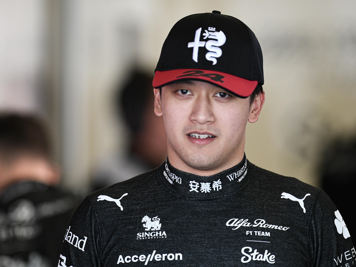 Alfa Romeo's Zhou Guanyu of China competes in the 2023 Formula One Sao Paulo Grand Prix at Interlagos circuit in Sao Paulo, Brazil, on Nov. 5, 2023. (Xinhua/Zhou Yongsui)