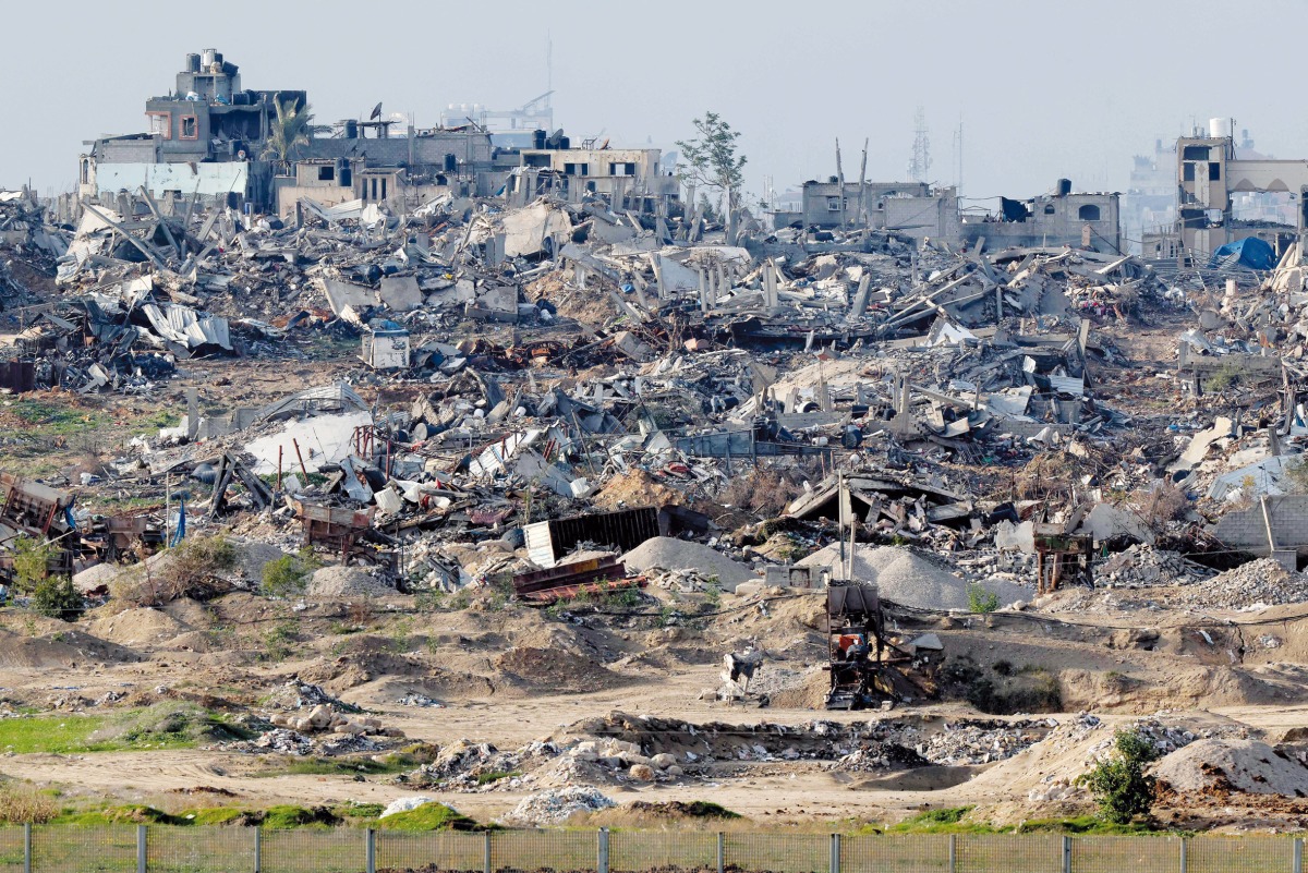 Destruction in Gaza caused by Israel's ongoing offensive, on January 17, 2024. (AFP)