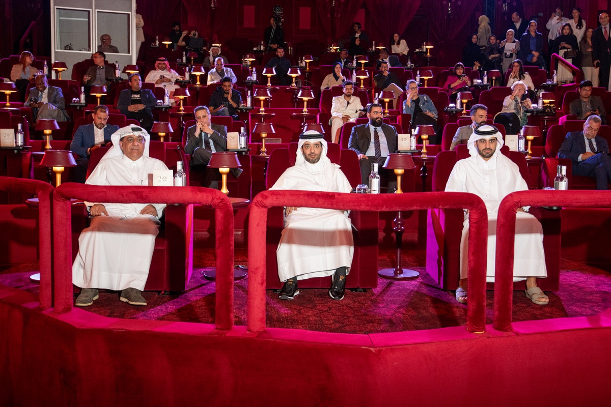 Qatar Tourism Chairman H E Saad bin Ali Al Kharji (centre); QNB Group Chief Business Officer, Yousef Mahmoud Al Neama (left) and Qatar Tourism Chief of Marketing and Promotion Officer Eng Abdulaziz Ali Al Mawlawi during the 20th DJWE press conference at Raffles Doha, yesterday.      