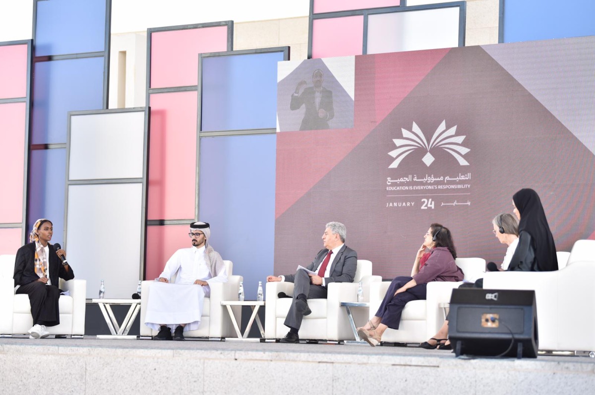 A panel discussion on Education Under Attack in partnership with Qatar Foundation, MoEHE, and the UNESCO.