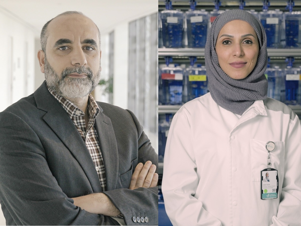 Dr. Mohammed Ghaly (left) and Dr. Sahar Da’as