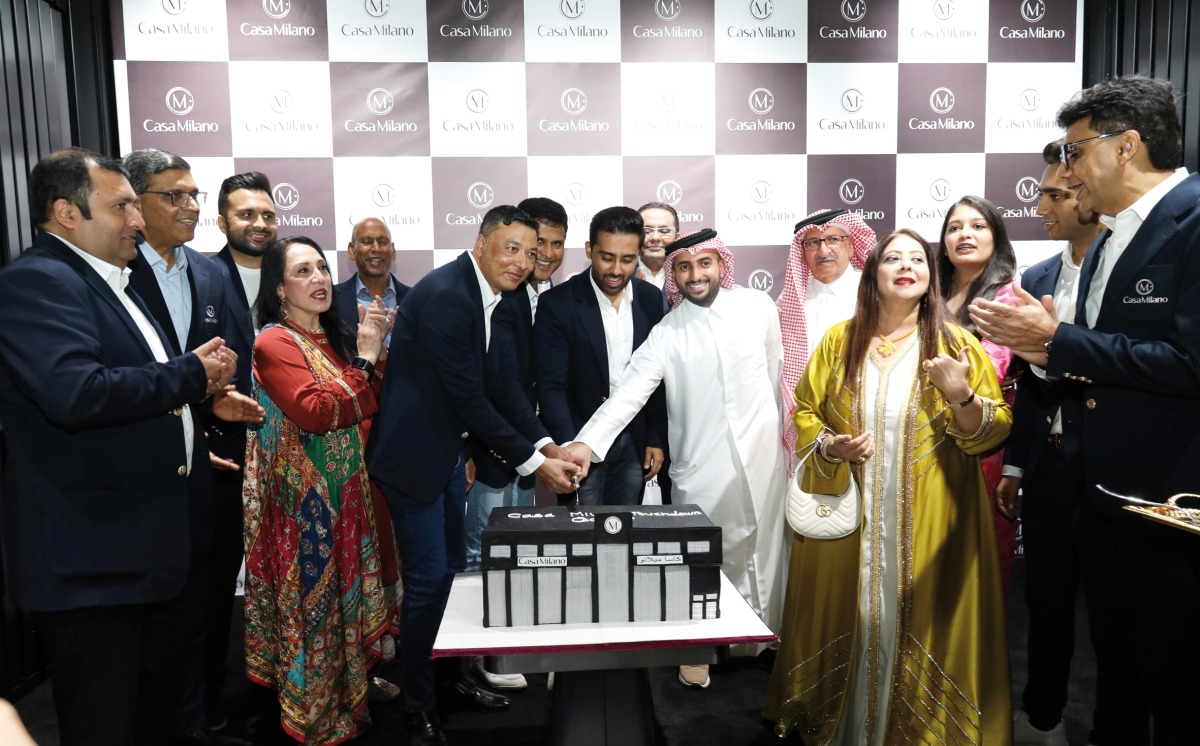 Azhar Sajan, Director of Casa Milano along with his team and Mohammed Ibrahim Al Naema, Group Vice Chairman, Dyarco at the launch of Casa Milano Qatar. Pics: Salim Matramkot/The Peninsula