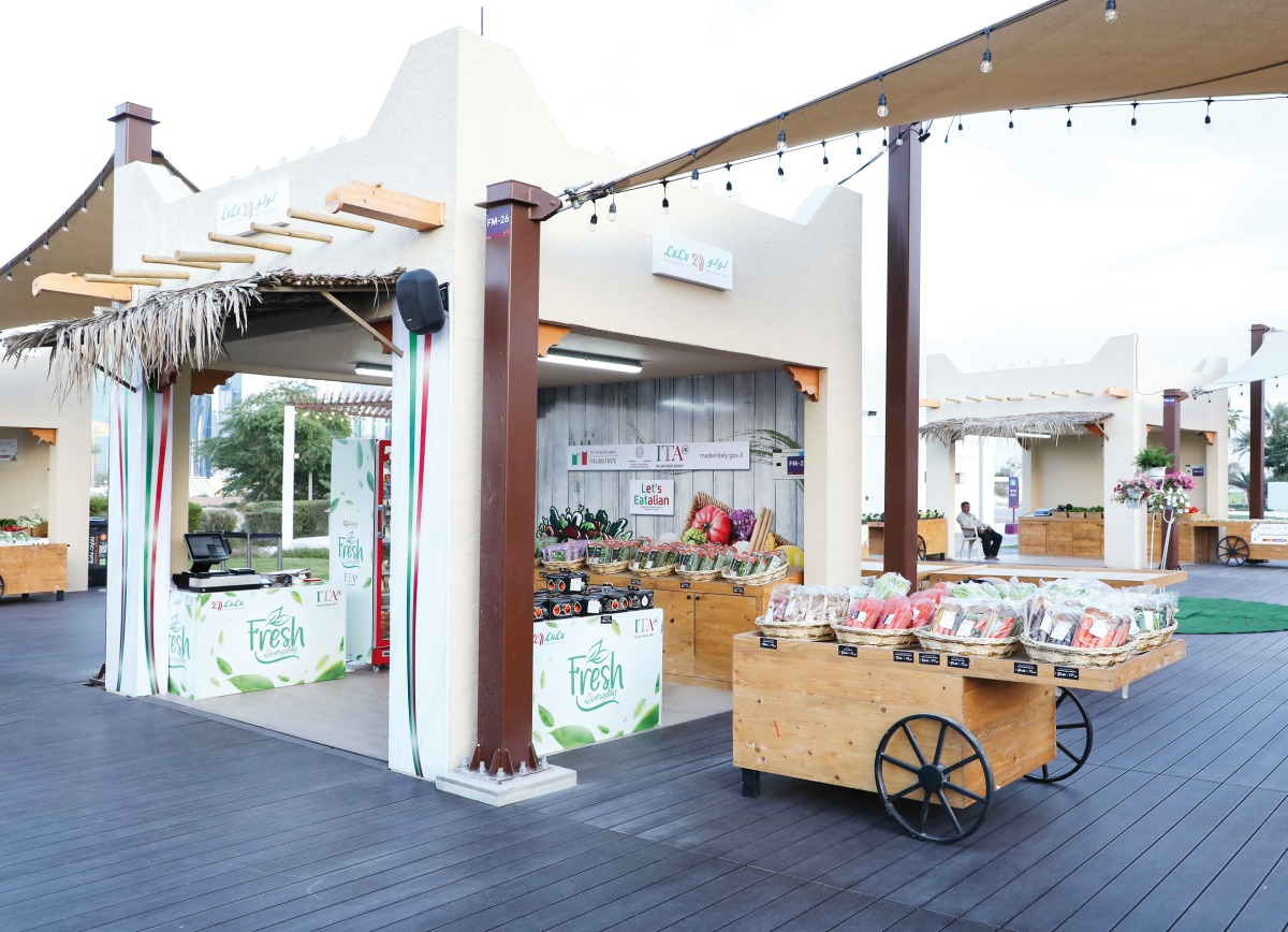 Italian-themed LuLu stall at the Expo 2023 Doha Farmer’s Market