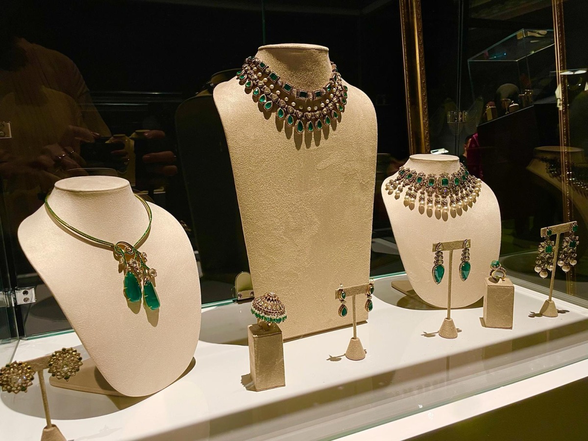 Among the jewellery pieces from The Gem Palace on display at the Global Jewelry Exhibition, located at The Plaza Doha LXR Hotels & Resort. Photos by Joelyn Baluyut/ The Peninsula