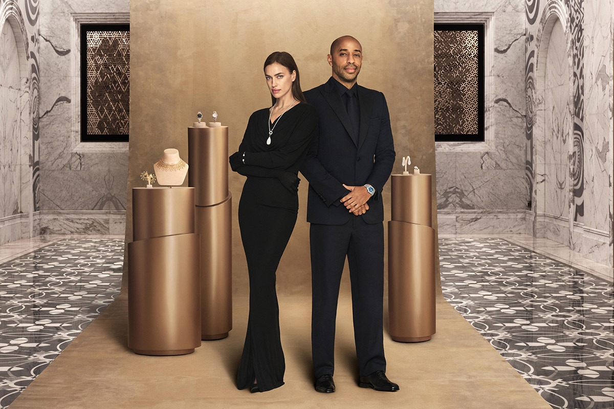 Sports icon Thierry Henry and supermodel Irina Shayk are the faces of DJWE 2024 campaign.