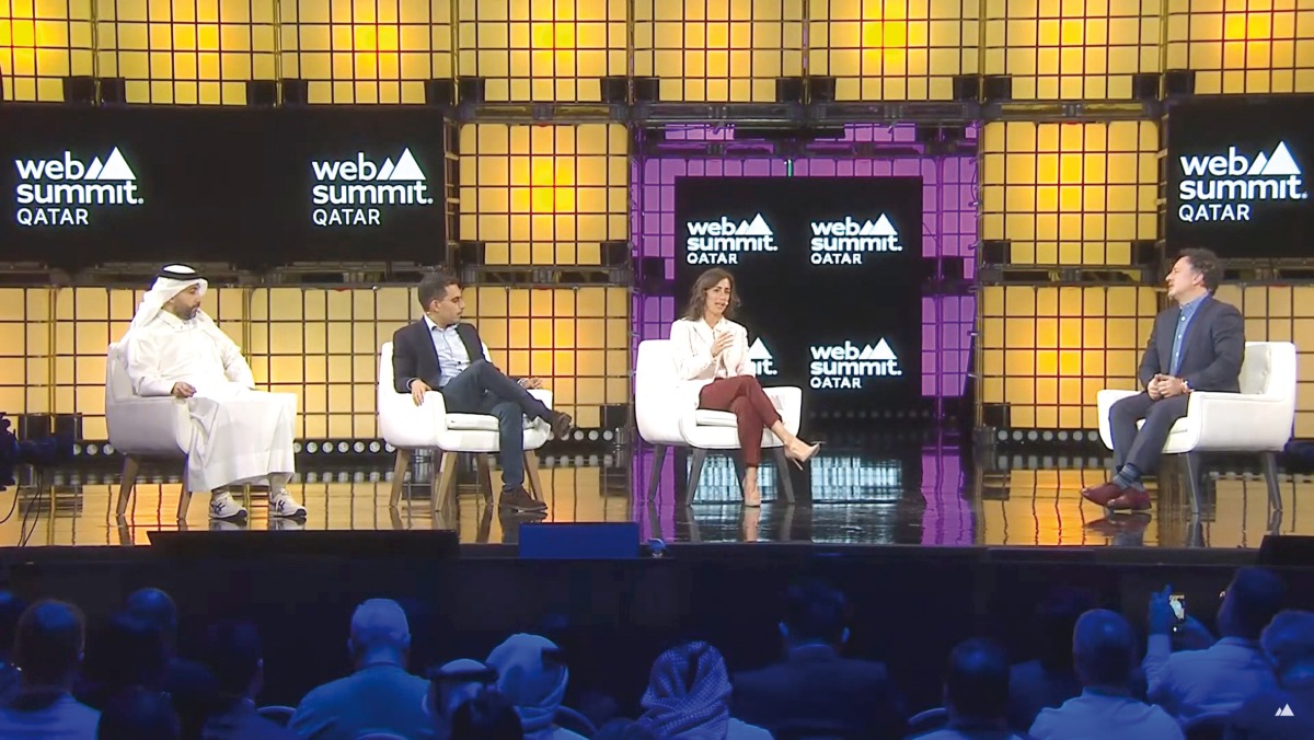 Panellists share insights during the session at Web Summit Qatar 2024.