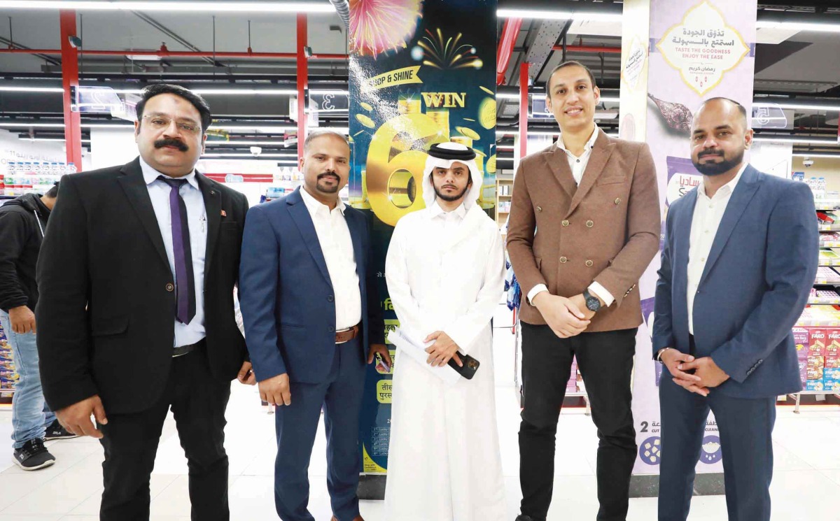 Safari Hypermarket officials with other guests during the ceremony.