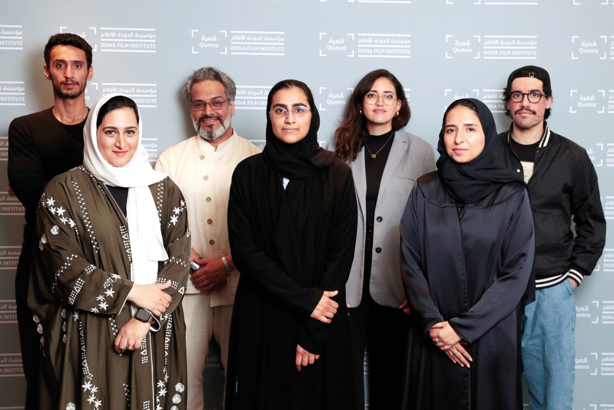 Filmmakers from Qatar including Ali M AlHajri, Aisha Al Jaidah, Adnan Nassari, Amal Al Muftah, Dhoha Abdelsattar, Kummam Al Maadeed and Hamad Alfayhani attending a Qumra event recently.