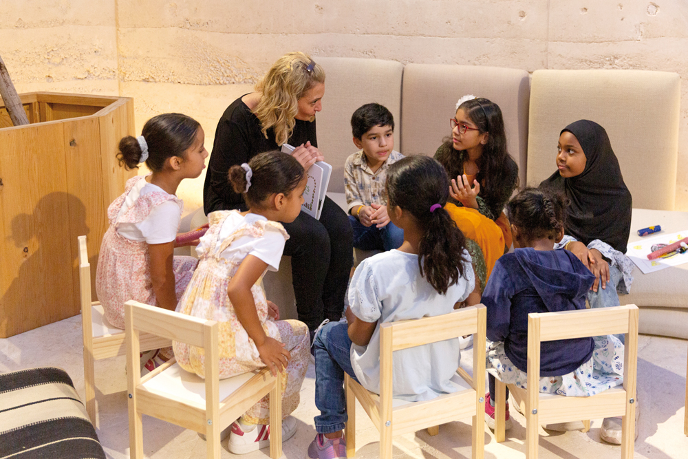 Children's workshop at UAE Pavilion at Expo 2023 Doha.