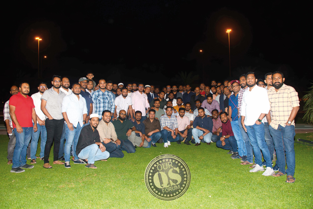 Participants at the Iftar event.