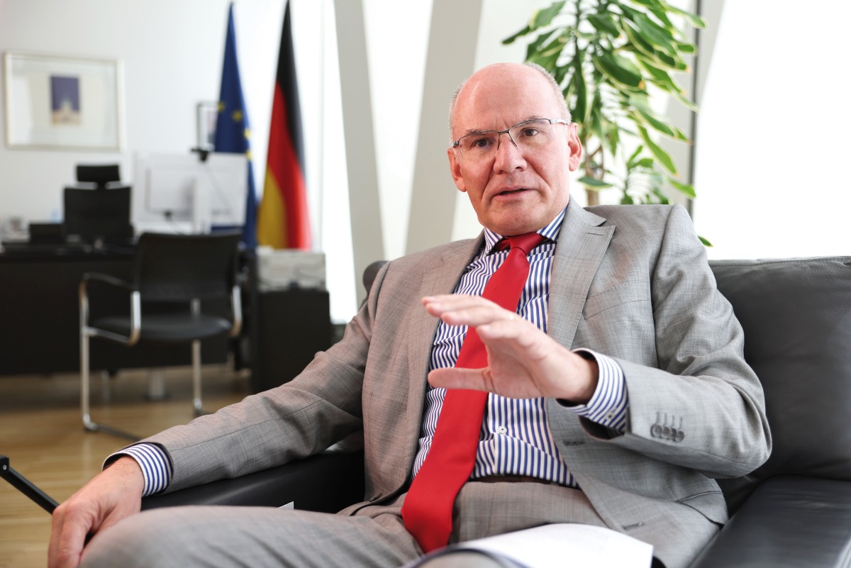 Ambassador of the Federal Republic of Germany to the State of Qatar H E Lothar Freischlader 