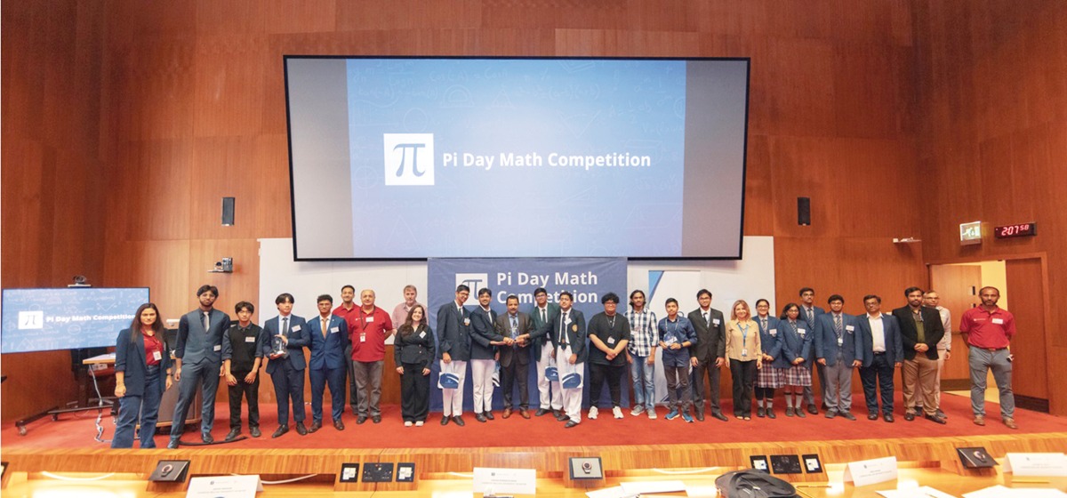 Participants during the Pi Day Mathematics Competition (Final Round).