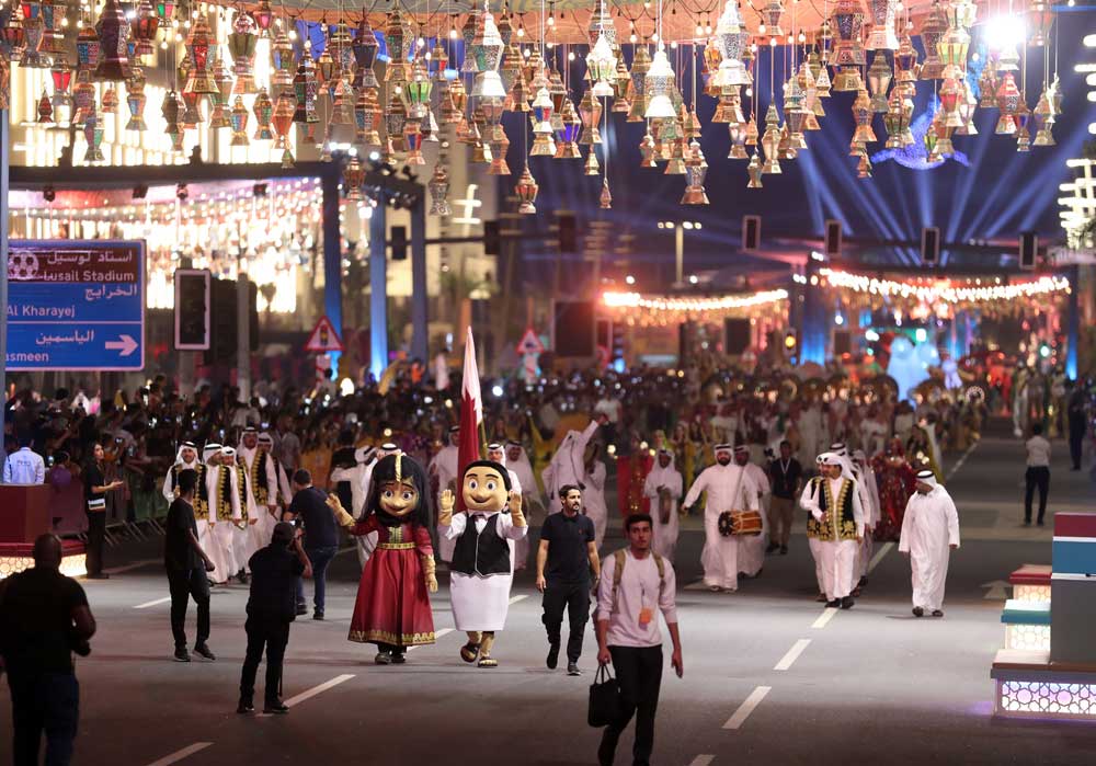 File photo of Parade during Eid Al Fitr 2023 celebrations in Lusail Boulevard. Photo by. Mohamed Farag