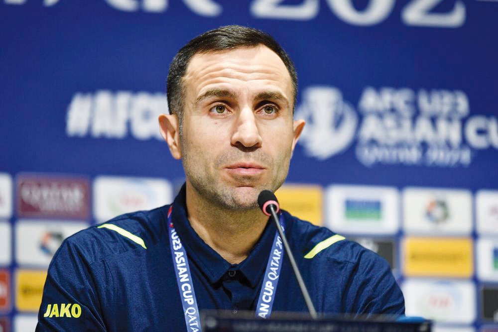 Uzbekistan coach Timur Kapadze