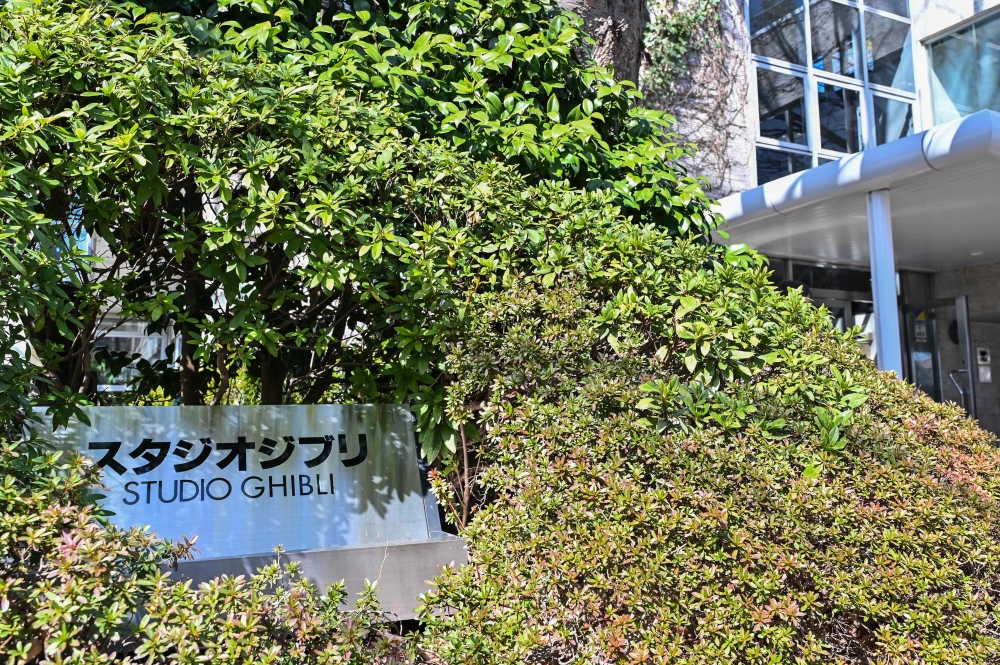 File: This general view shows the exterior of Japanese animation company Studio Ghibli at their offices in western Tokyo on March 11, 2024. (Photo by Richard A Brooks / AFP)