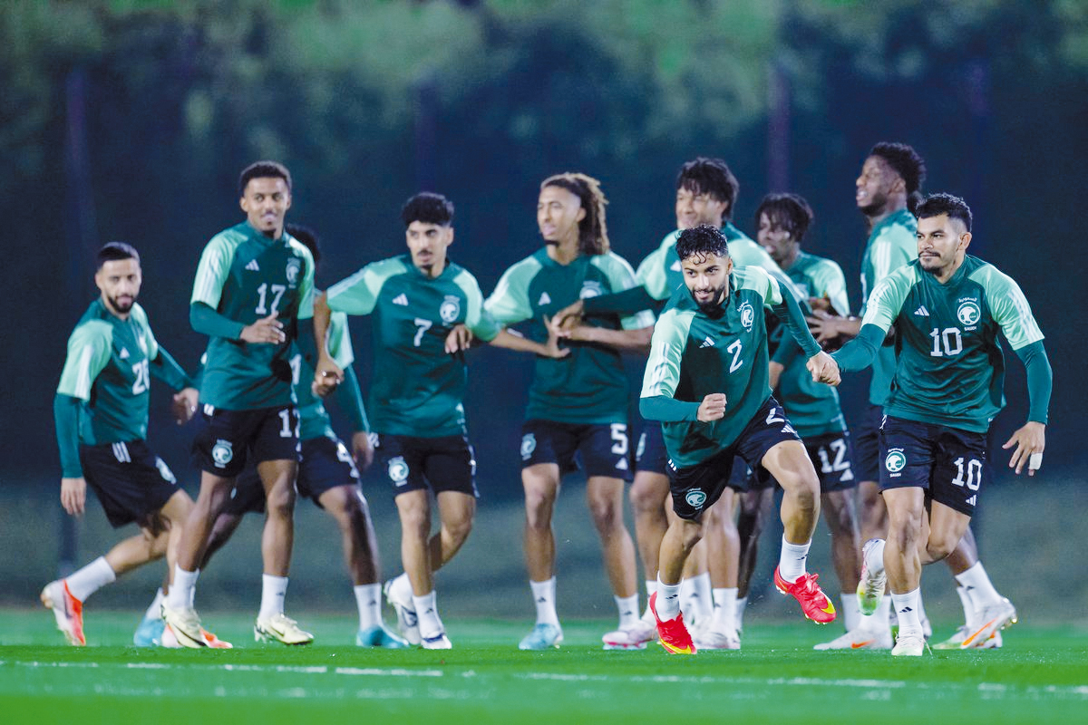 A file photo of Saudi Arabia U23 team's training session. 
PIC: Saudi Arabian Football Federation