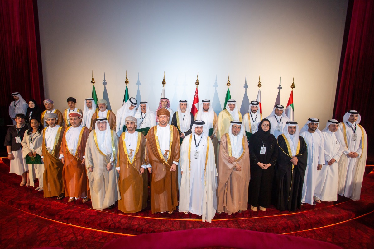 Officials and GCC undersecretaries during the event.