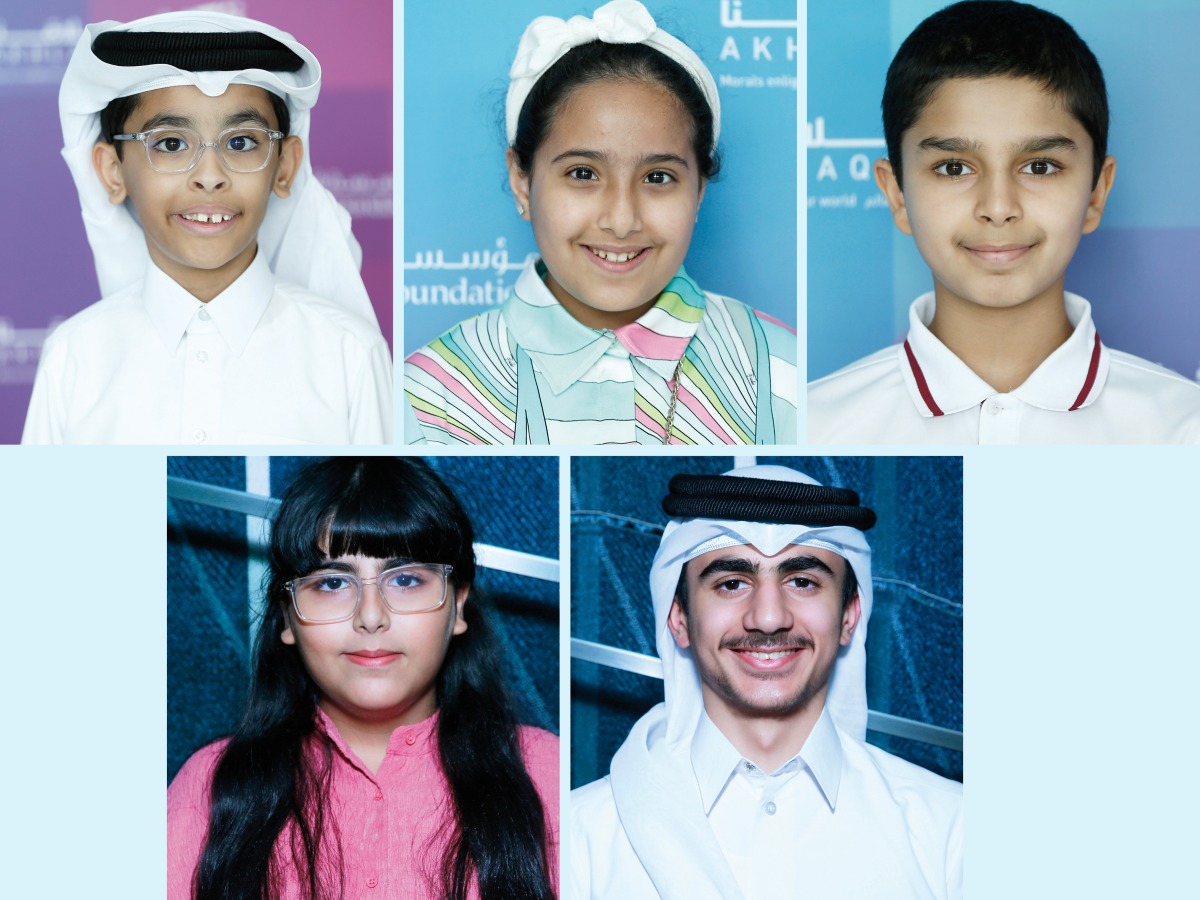 Clockwise from top left: Khalifa Mohamed Al Binali, Hissa Al Mohanadi, Khalifa Al Binali, Jassim Khamis Al Meraikhi and Lolwa Al Muhanadi