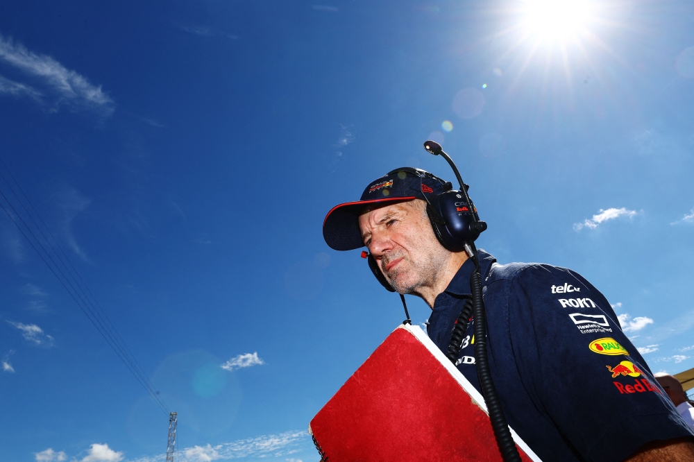 Adrian Newey, the Chief Technical Officer of Red Bull Racing looks on, on the grid during the F1 Grand Prix of United States at Circuit of The Americas on October 22, 2023 in Austin, Texas. Photo by Mark Thompson / GETTY IMAGES NORTH AMERICA / AFP