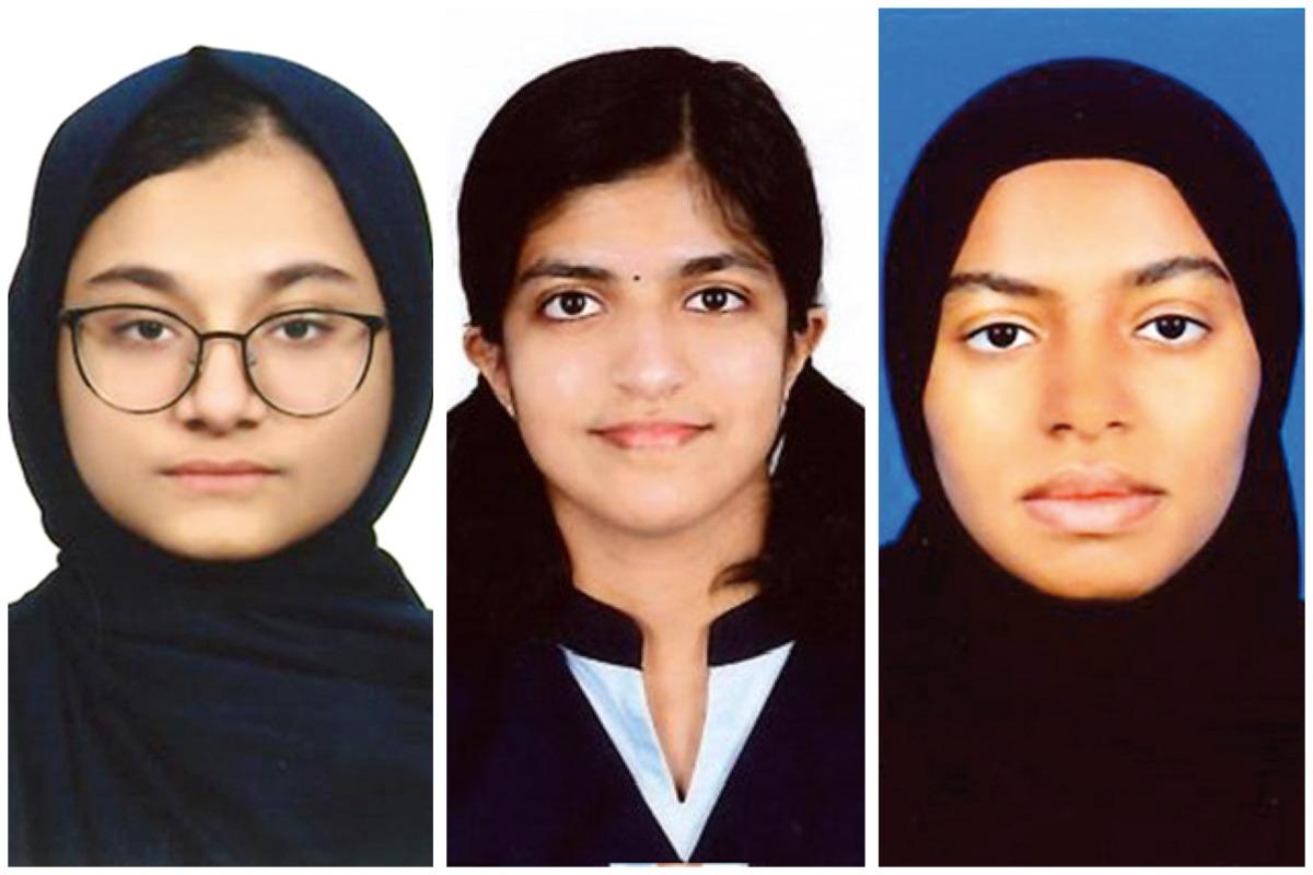 Safa Fathima, Anandithaa Devi M V, and Amina Hafizt (from left to right). 