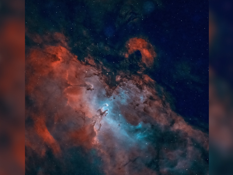 Rizwan Ahmad’s The Eagle Nebula was chosen to be among a group of astrophotographs from around the globe that represent the best space captures for the month of May.