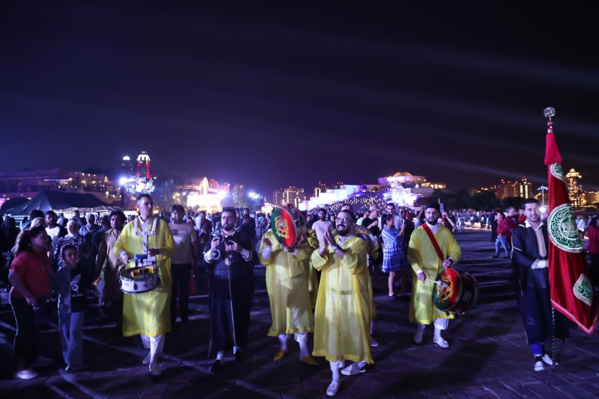 Entertainers during Eid Al Adha celebrations at Katara.