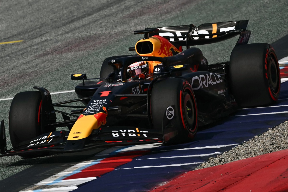 Red Bull Racing's Dutch driver Max Verstappen competes to win the pole position during the qualifying session on the Red Bull Ring race track in Spielberg, Austria, on June 29, 2024, ahead of the Formula One Austrian Grand Prix. (Photo by Joe Klamar / AFP)