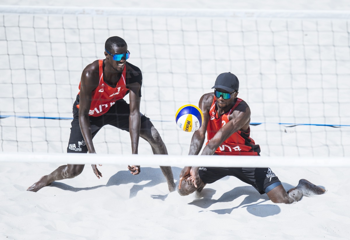 Cherif Younousse (left) and Ahmed Tijan in action, in this photo.